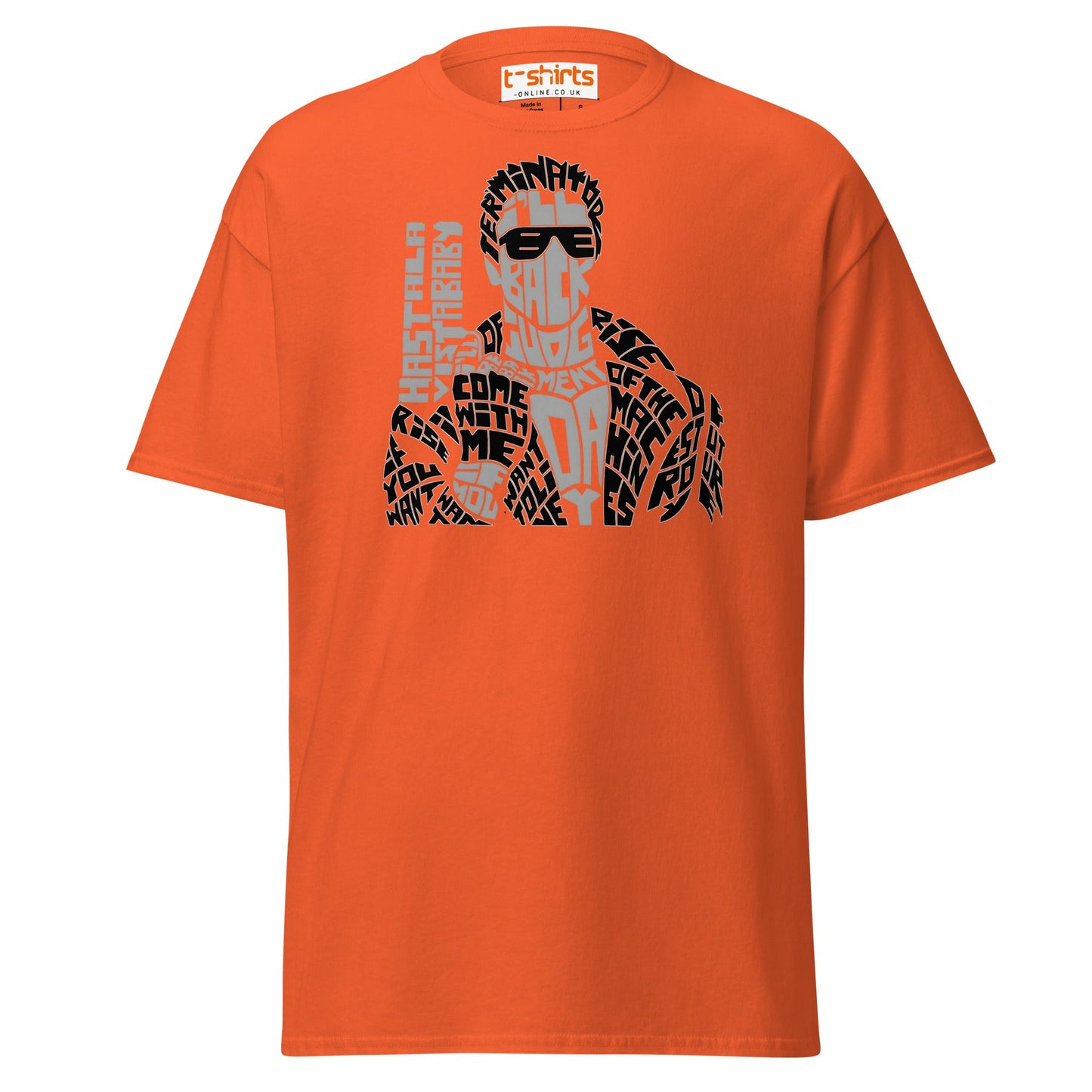 I’ll Be Back T-Shirt | Iconic Movie Quote Typography Tee - Orange - T-Shirts Online
