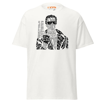 I’ll Be Back T-Shirt | Iconic Movie Quote Typography Tee - White - T-Shirts Online