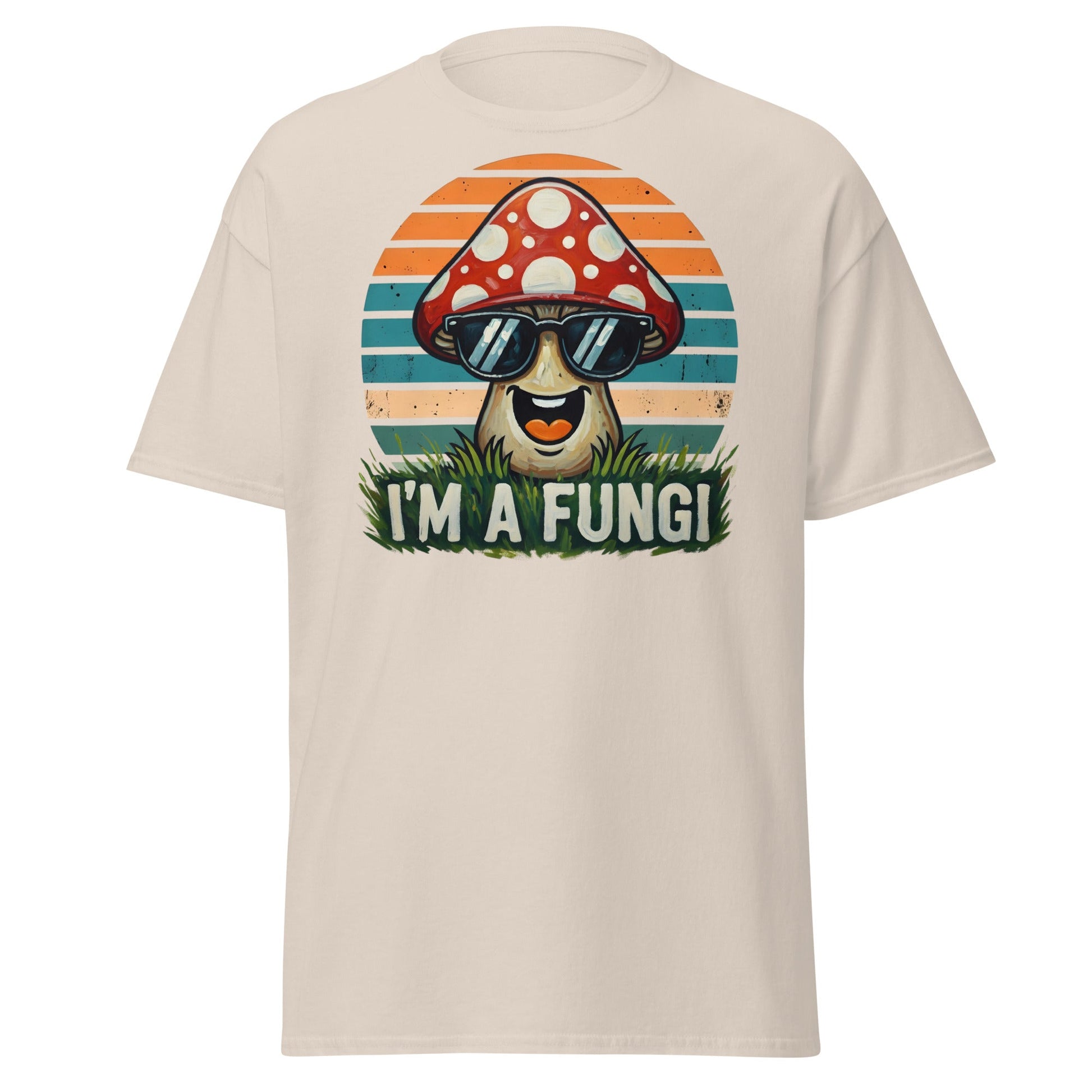 I'm A Fungi T-Shirt | Funny Mushroom Pun Tee - Natural - T-Shirts Online