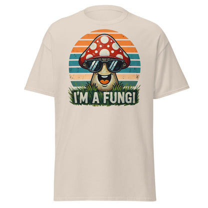 I'm A Fungi T-Shirt | Funny Mushroom Pun Tee - Natural - T-Shirts Online