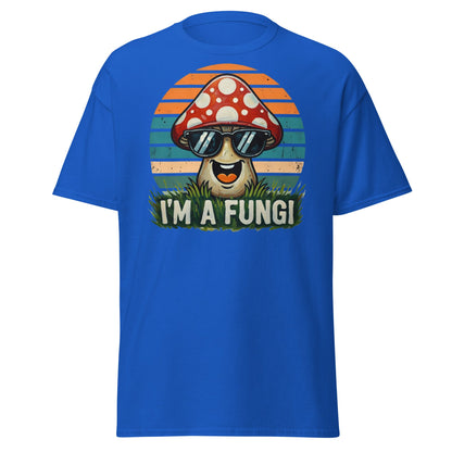 I'm A Fungi T-Shirt | Funny Mushroom Pun Tee - Royal - T-Shirts Online