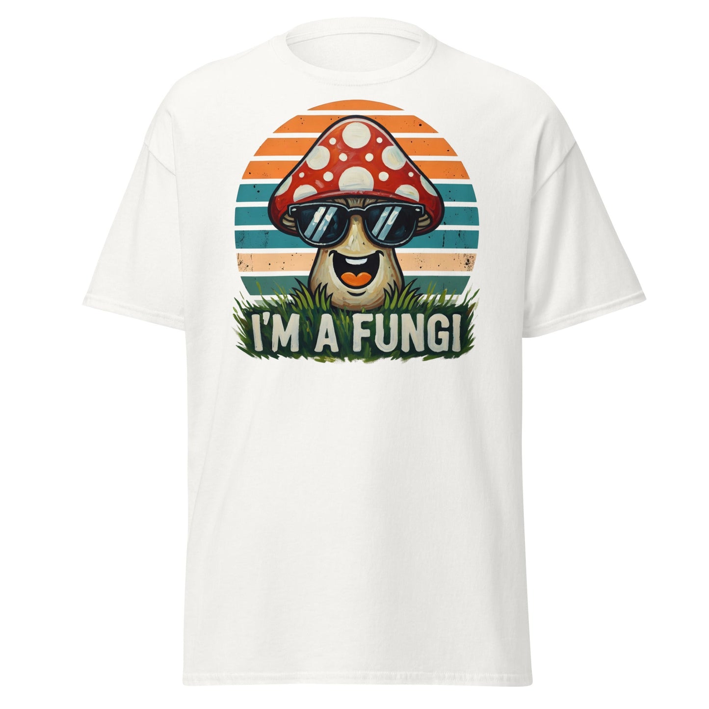I'm A Fungi T-Shirt | Funny Mushroom Pun Tee - White - T-Shirts Online