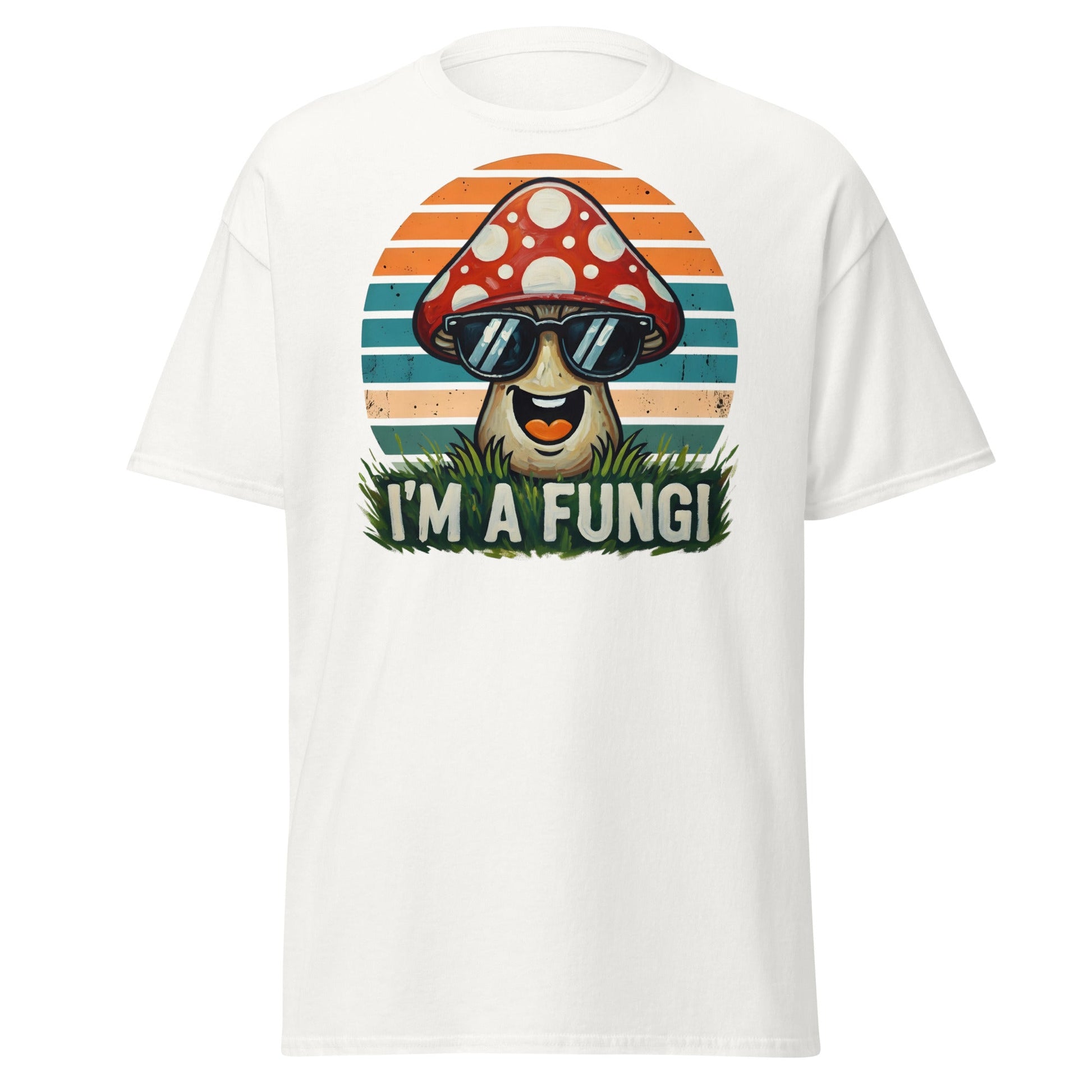 I'm A Fungi T-Shirt | Funny Mushroom Pun Tee - White - T-Shirts Online