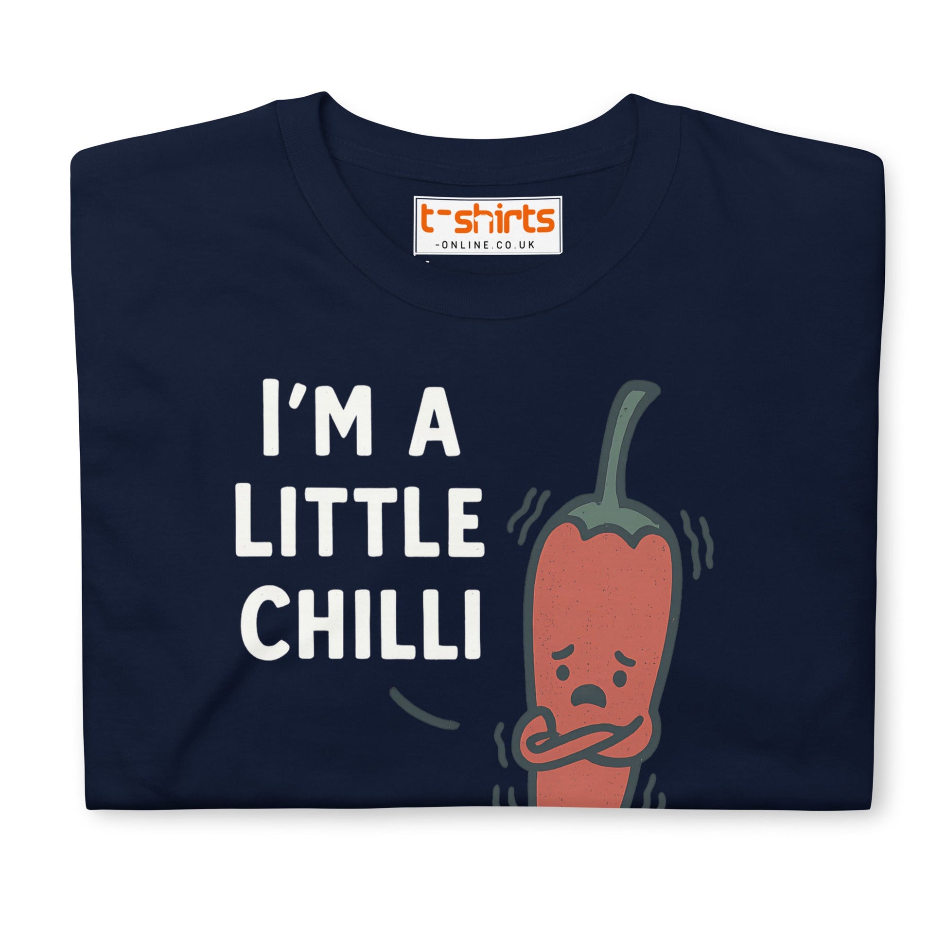 I’m a Little Chilli T-Shirt – Funny Food Pun Cartoon Tee - Purple - T-Shirts Online