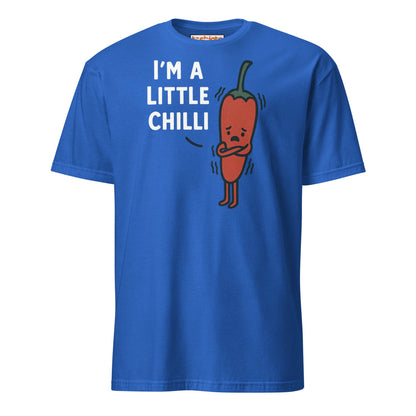 I’m a Little Chilli T-Shirt – Funny Food Pun Cartoon Tee - Royal - T-Shirts Online