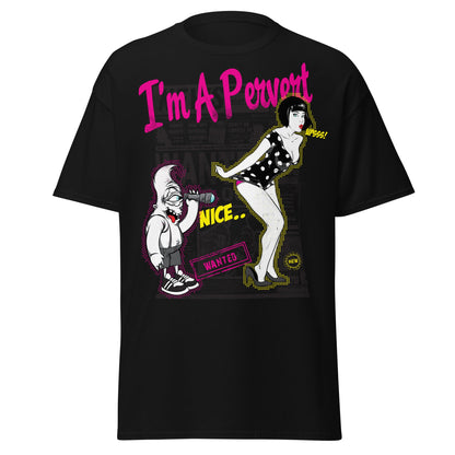 I'm A Pervert T-Shirt - Retro Pin - up & Funny Adult Art - Black - T-Shirts Online