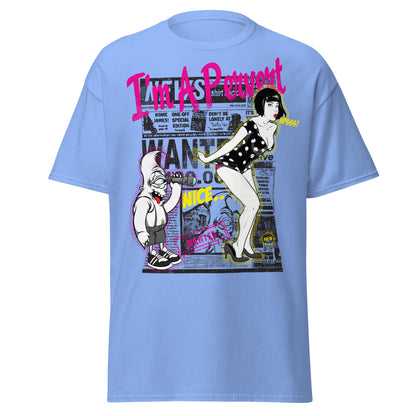 I'm A Pervert T-Shirt - Retro Pin - up & Funny Adult Art - Carolina Blue - T-Shirts Online