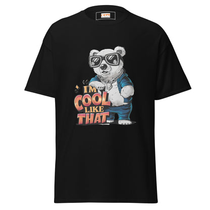 I'm Cool Like That | Polar Bear T-Shirt - Black - T-Shirts Online