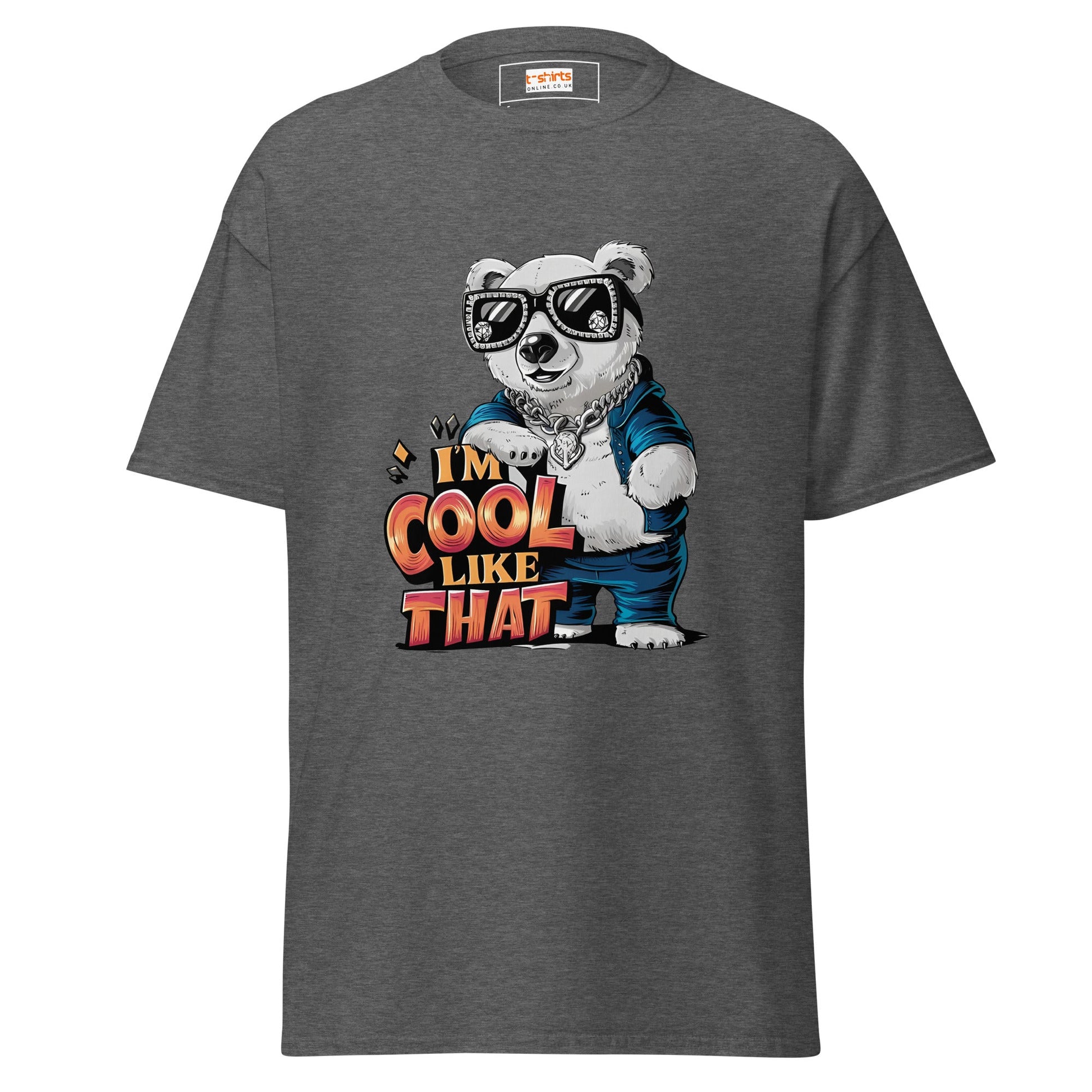 I'm Cool Like That | Polar Bear T-Shirt - Dark Heather - T-Shirts Online