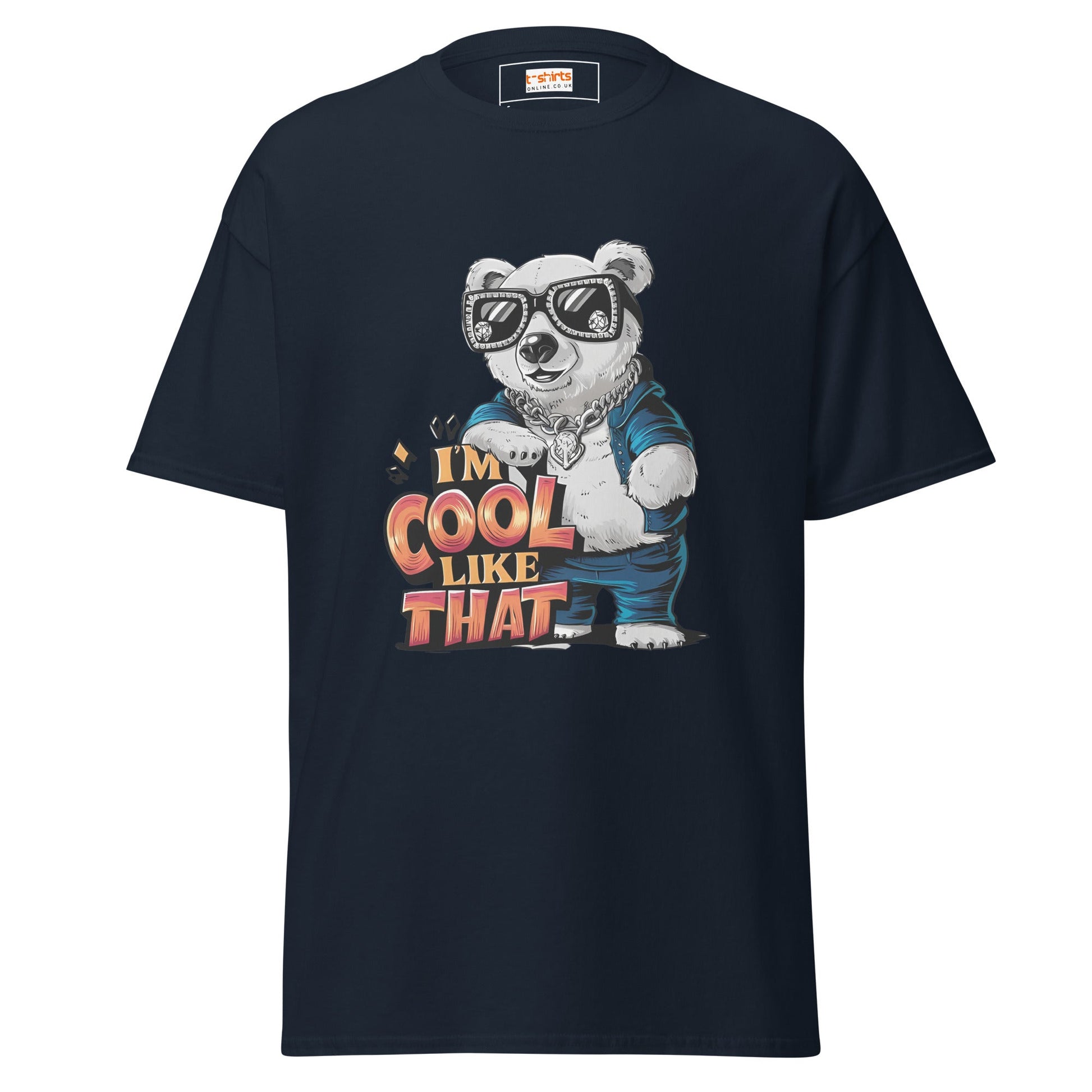 I'm Cool Like That | Polar Bear T-Shirt - Navy - T-Shirts Online