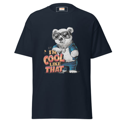 I'm Cool Like That | Polar Bear T-Shirt - Navy - T-Shirts Online