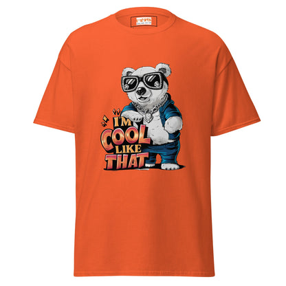 I'm Cool Like That | Polar Bear T-Shirt - Orange - T-Shirts Online