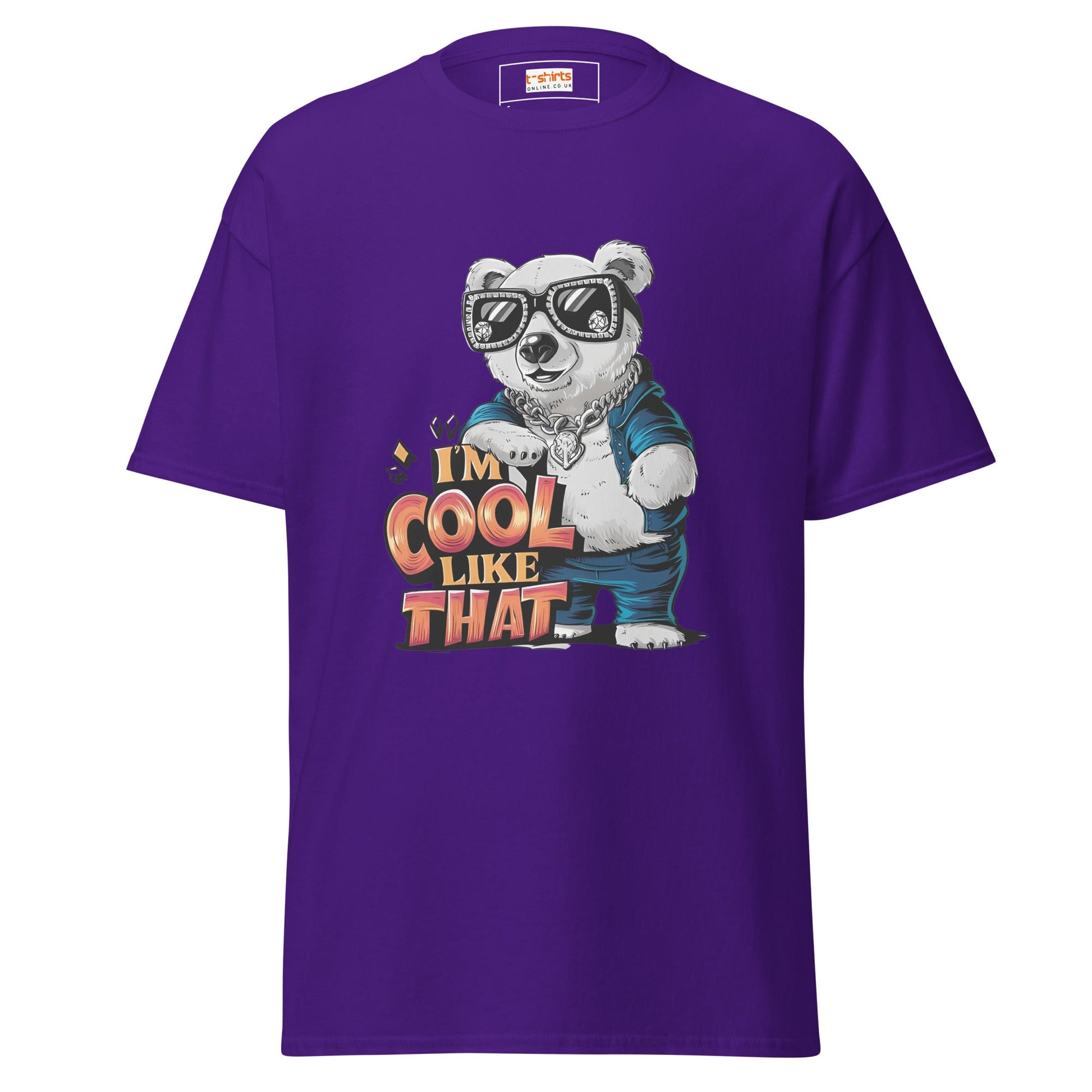 I'm Cool Like That | Polar Bear T-Shirt - Purple - T-Shirts Online