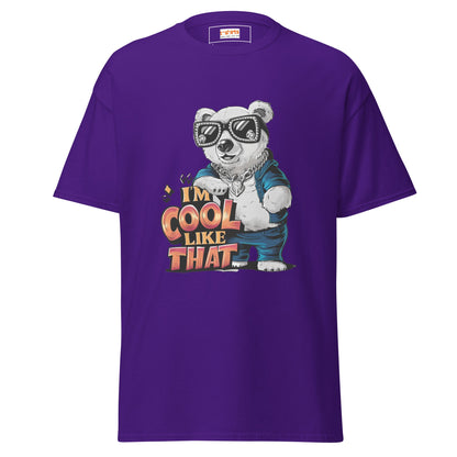 I'm Cool Like That | Polar Bear T-Shirt - Purple - T-Shirts Online