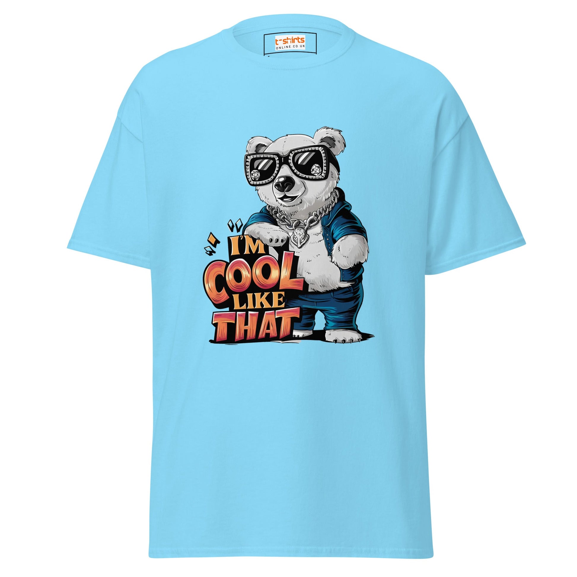 I'm Cool Like That | Polar Bear T-Shirt - Sky - T-Shirts Online