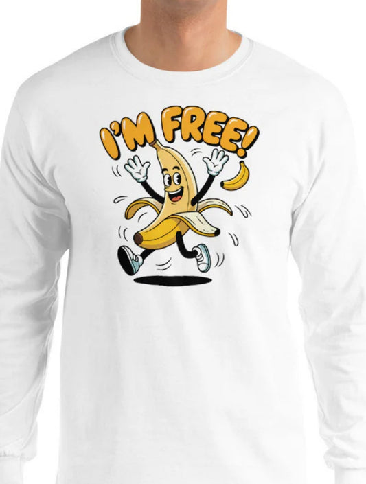 I'm Free | Long Sleeve Shirt - Black - T-Shirts Online