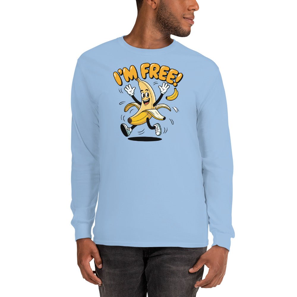 I'm Free | Long Sleeve Shirt - Light Blue - T-Shirts Online