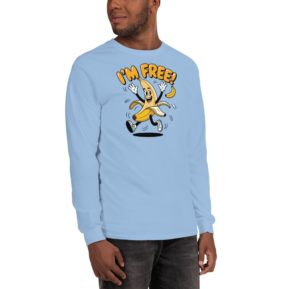 I'm Free | Long Sleeve Shirt - Light Blue - T-Shirts Online