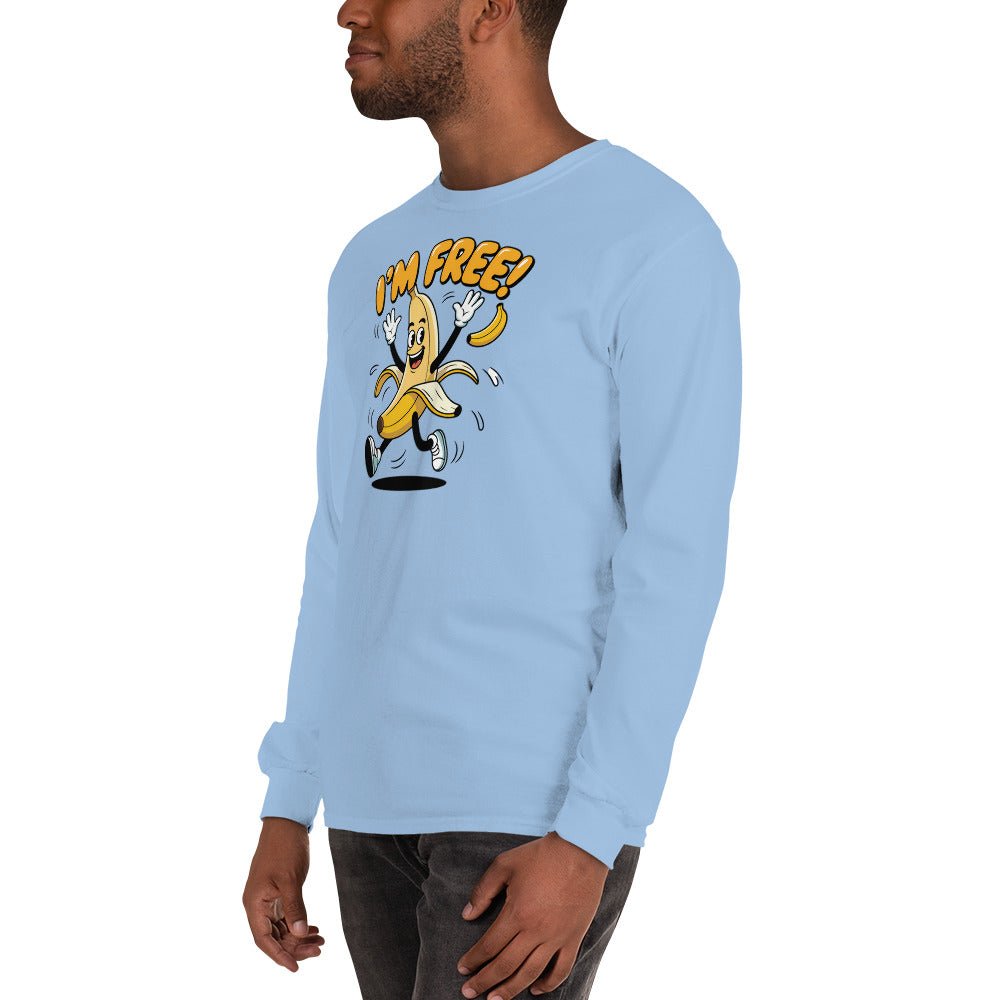I'm Free | Long Sleeve Shirt - Light Blue - T-Shirts Online