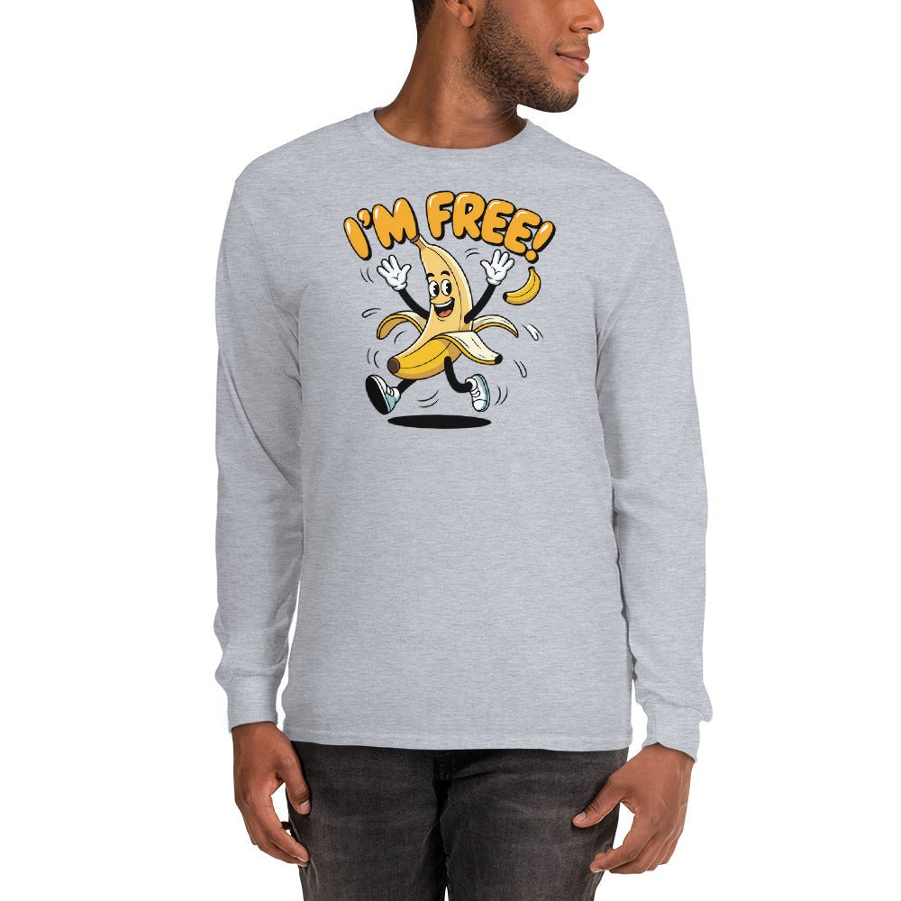 I'm Free | Long Sleeve Shirt - Sport Grey - T-Shirts Online