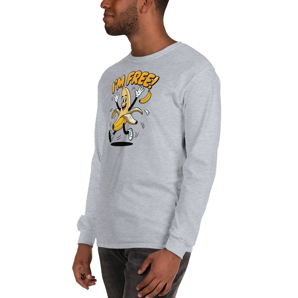 I'm Free | Long Sleeve Shirt - Sport Grey - T-Shirts Online