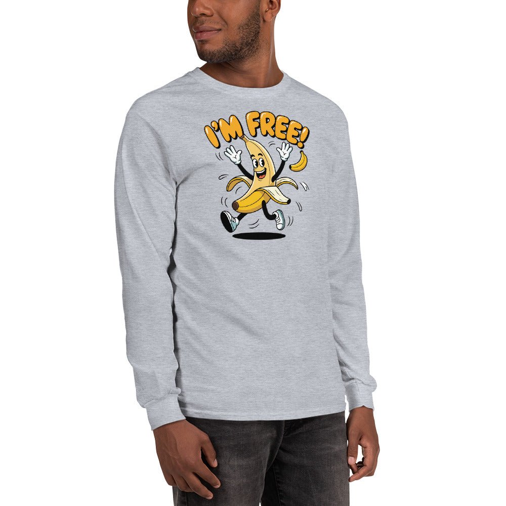 I'm Free | Long Sleeve Shirt - Sport Grey - T-Shirts Online