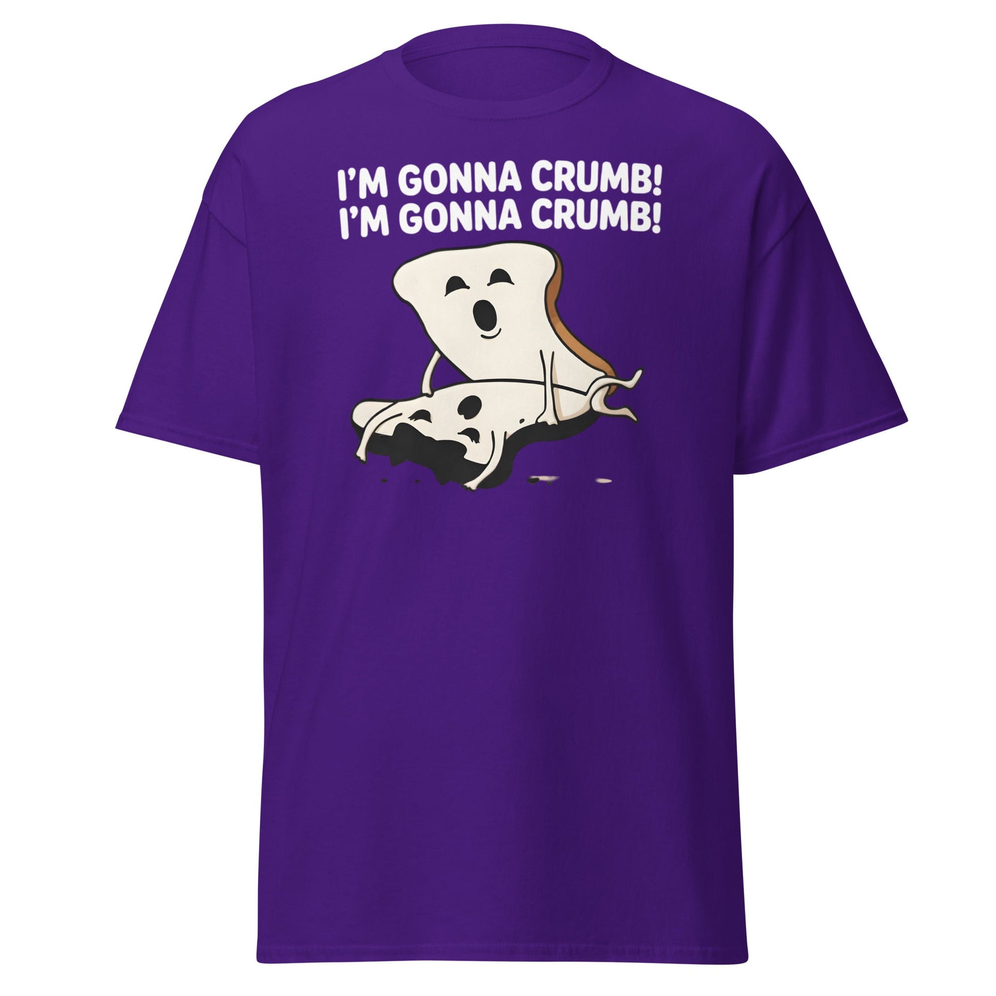 I’m Gonna Crumb T-Shirt – Funny Bread Pun Adult Tee - Purple - T-Shirts Online