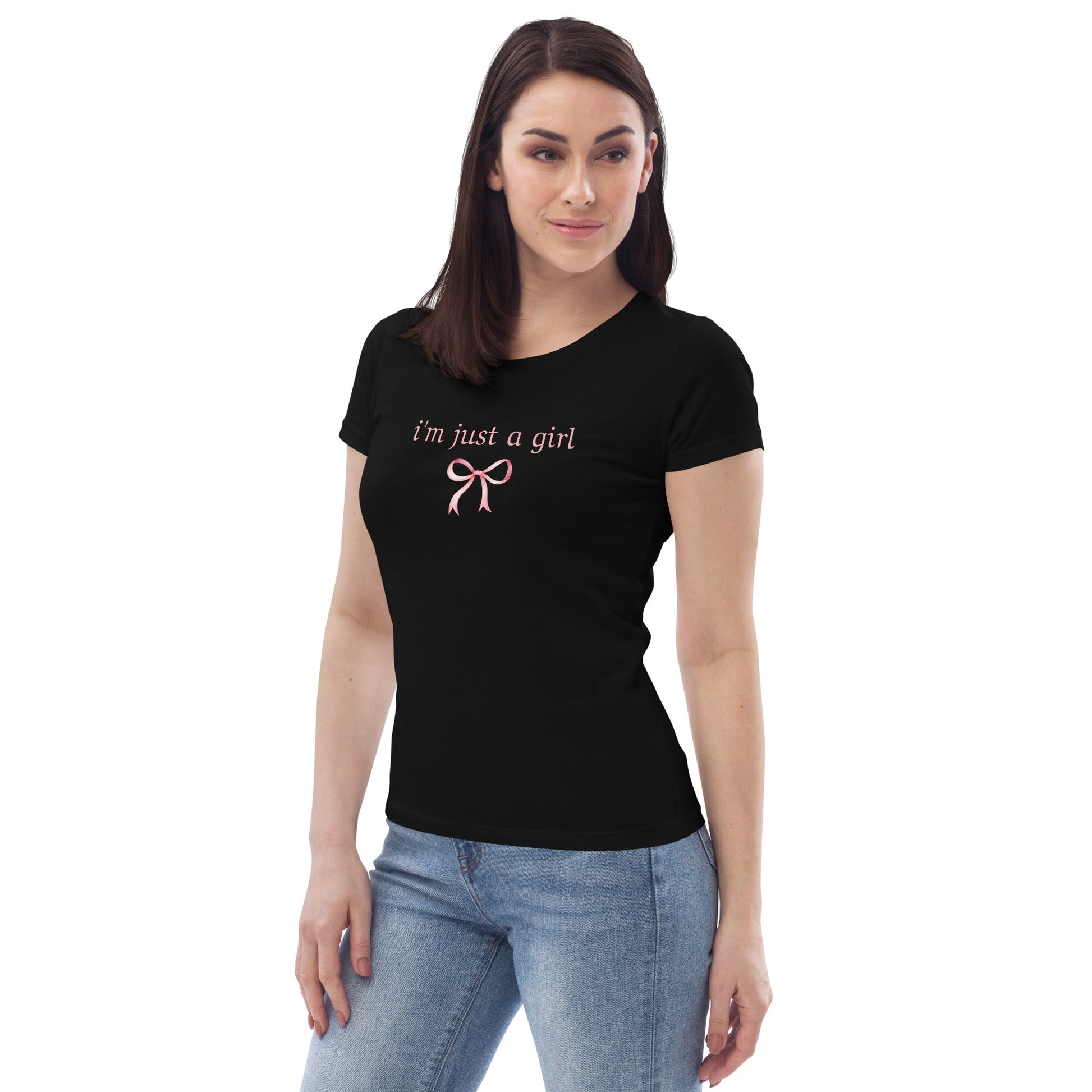 I'm just a girl | Women's fitted eco tee - S - T-Shirts Online