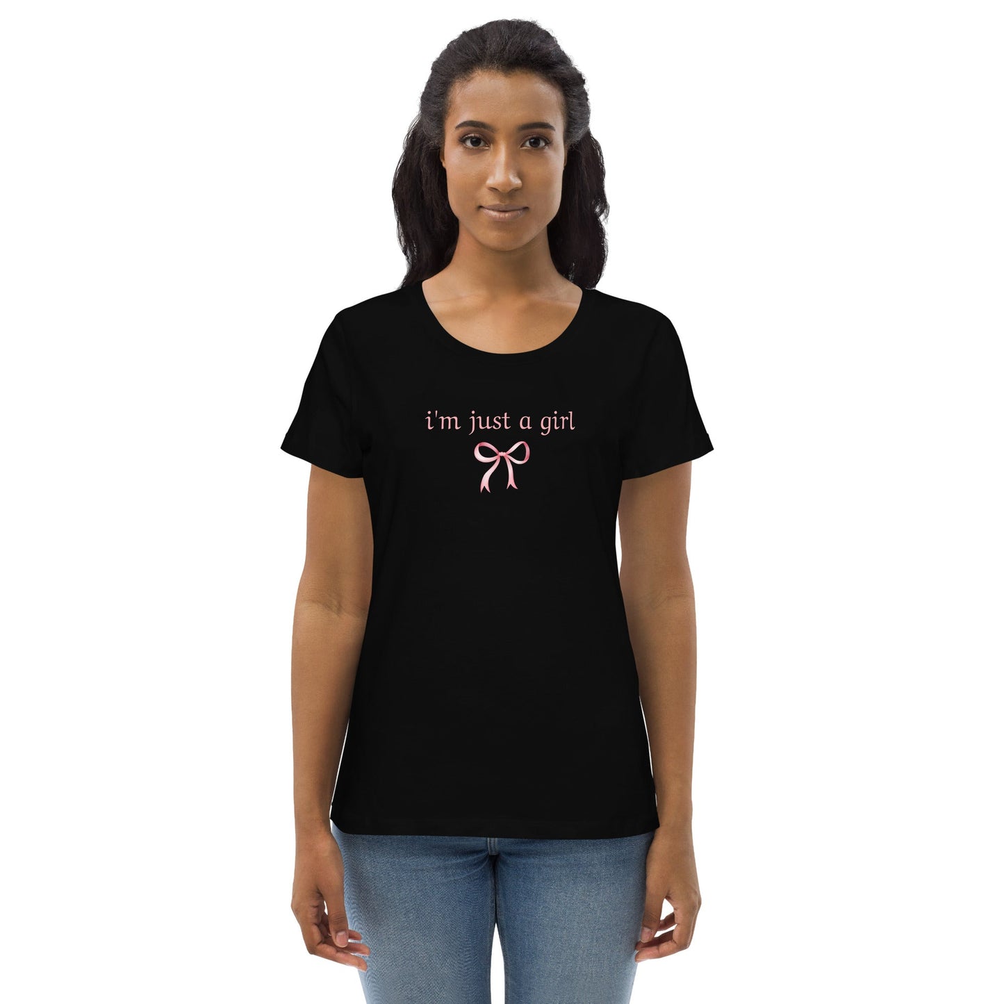 I'm just a girl | Women's fitted eco tee - S - T-Shirts Online