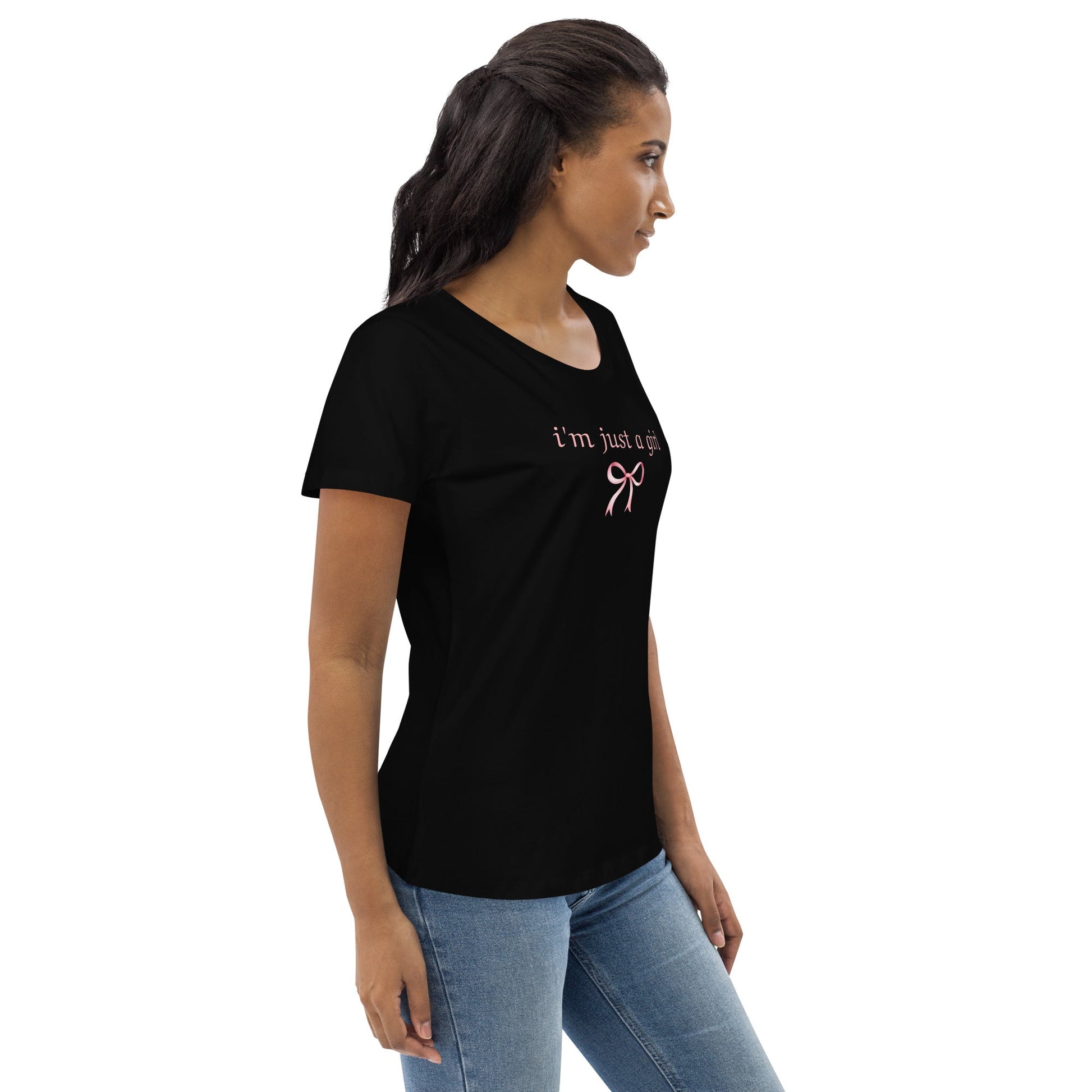 I'm just a girl | Women's fitted eco tee - S - T-Shirts Online
