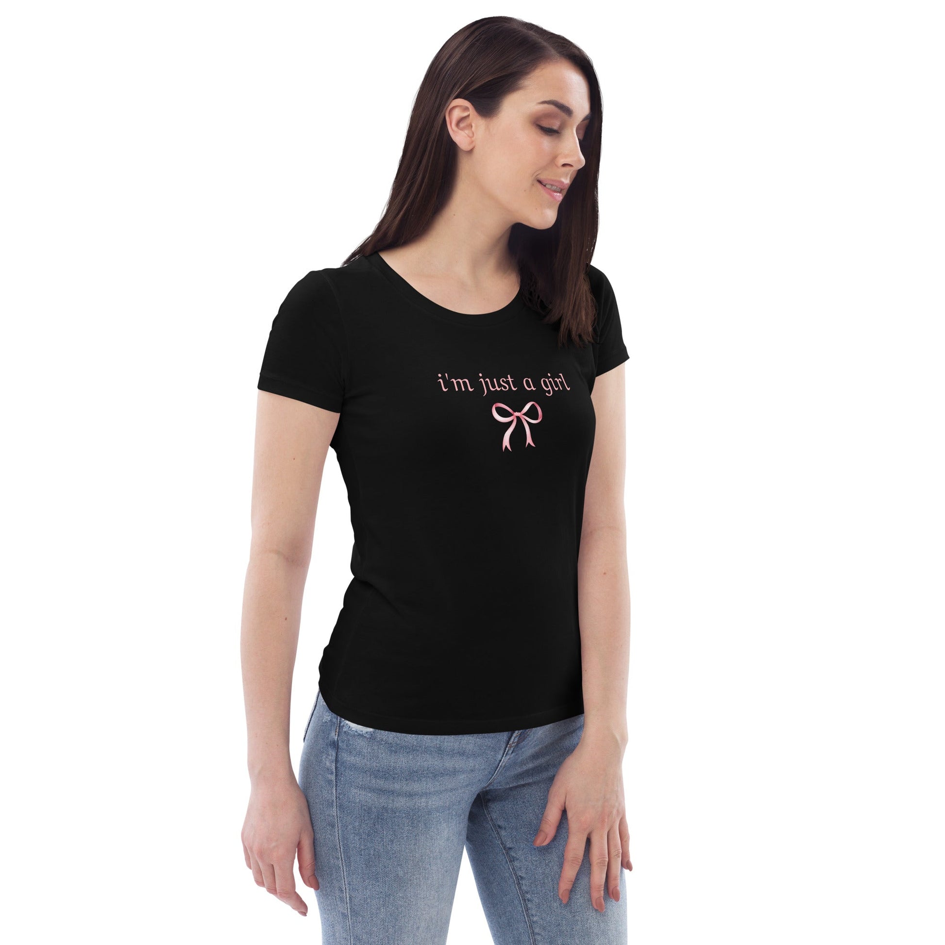 I'm just a girl | Women's fitted eco tee - S - T-Shirts Online