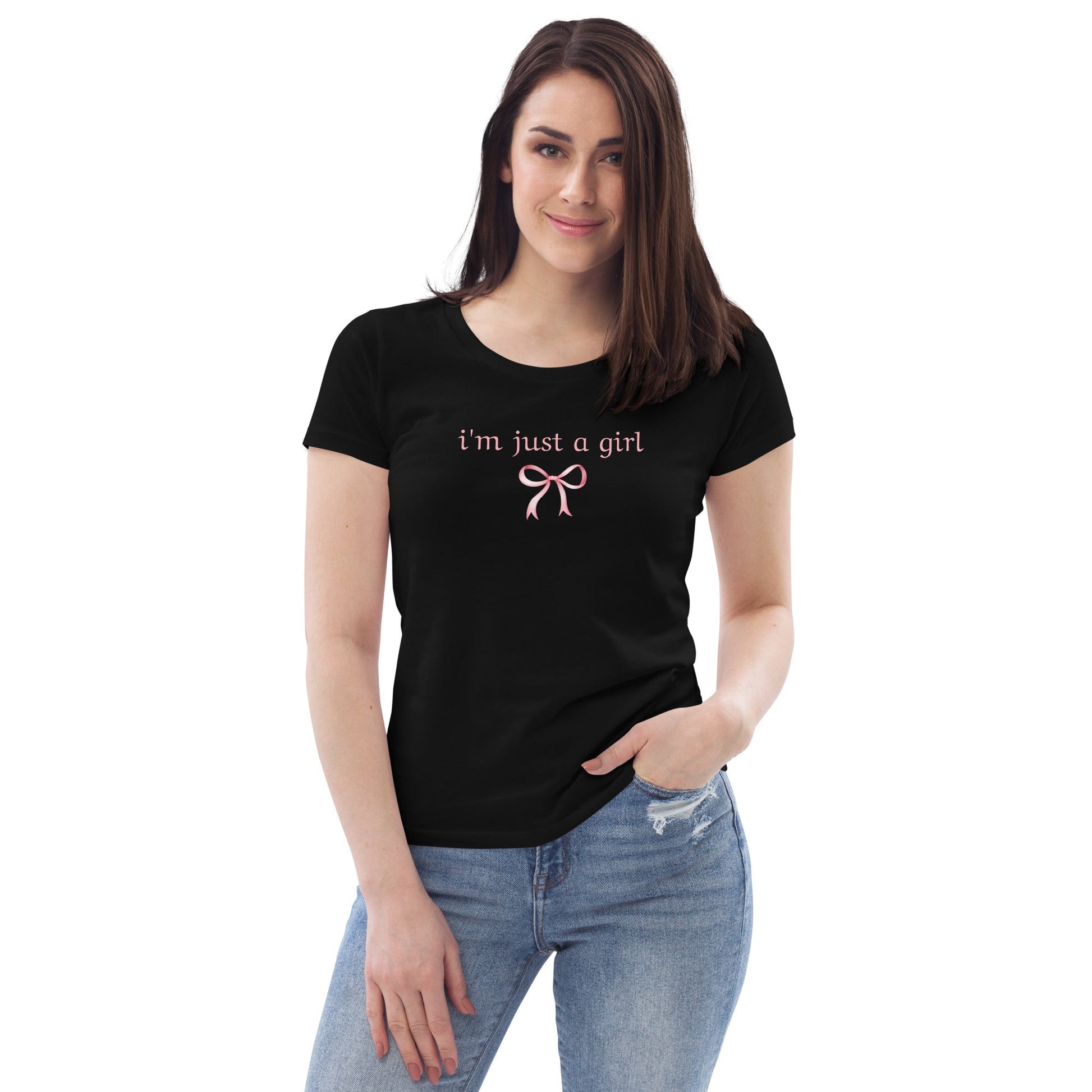 I'm just a girl | Women's fitted eco tee - S - T-Shirts Online