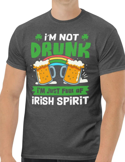 I'm Not Drunk | St Patrick's Day T-Shirt - Black - T-Shirts Online