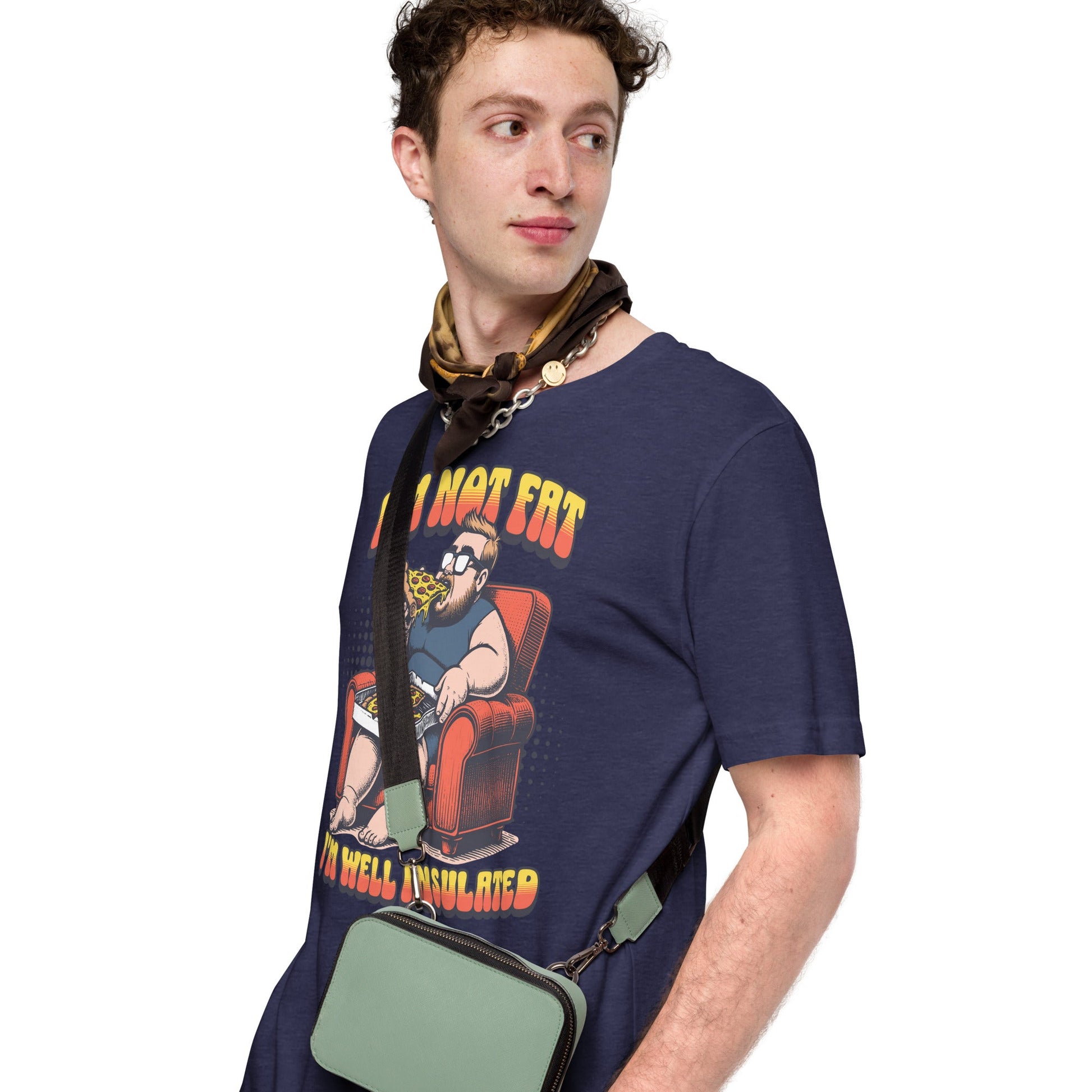 I'm Not Fat T-Shirt | Funny Slogan T-Shirt - Black Heather - T-Shirts Online