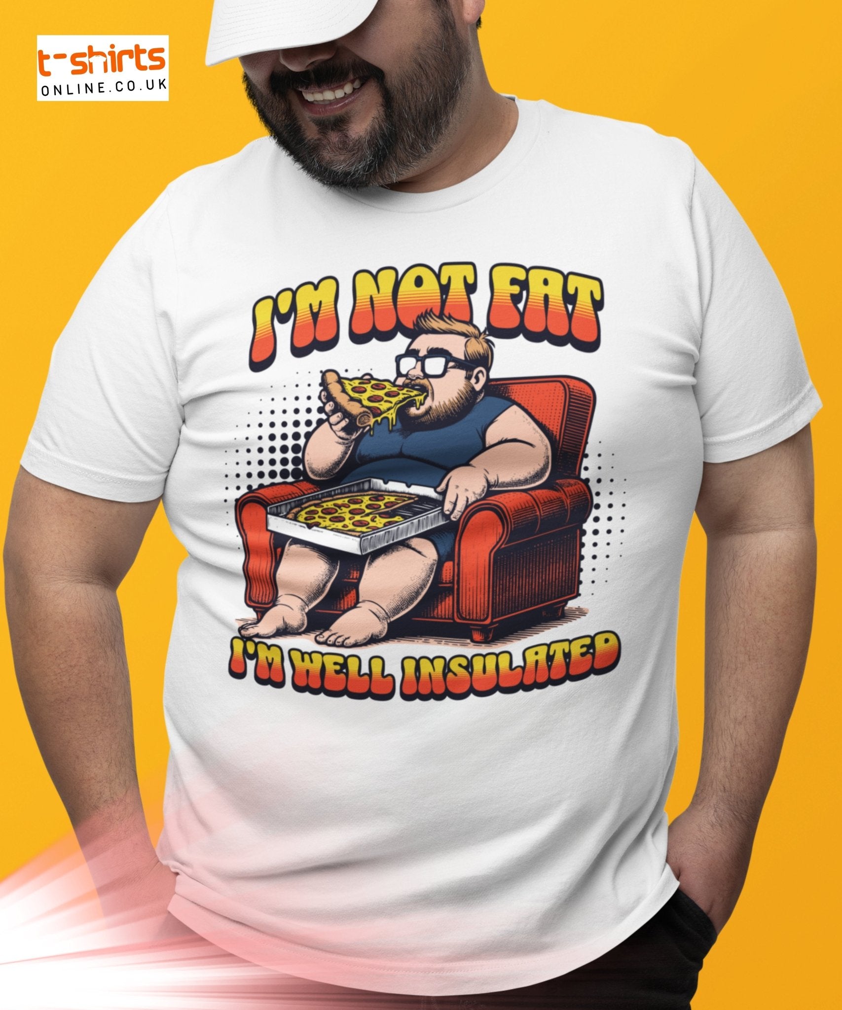 I'm Not Fat T-Shirt | Funny Slogan T-Shirt - Black Heather - T-Shirts Online