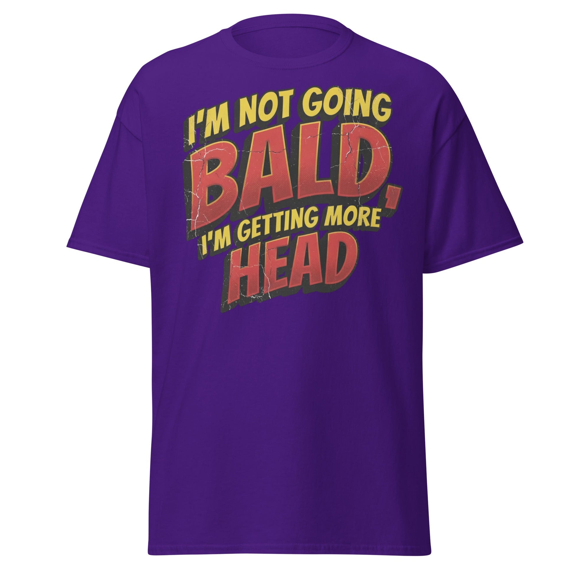 I'm Not Going Bald I'm Getting More Head Funny T-Shirt - Purple - T-Shirts Online