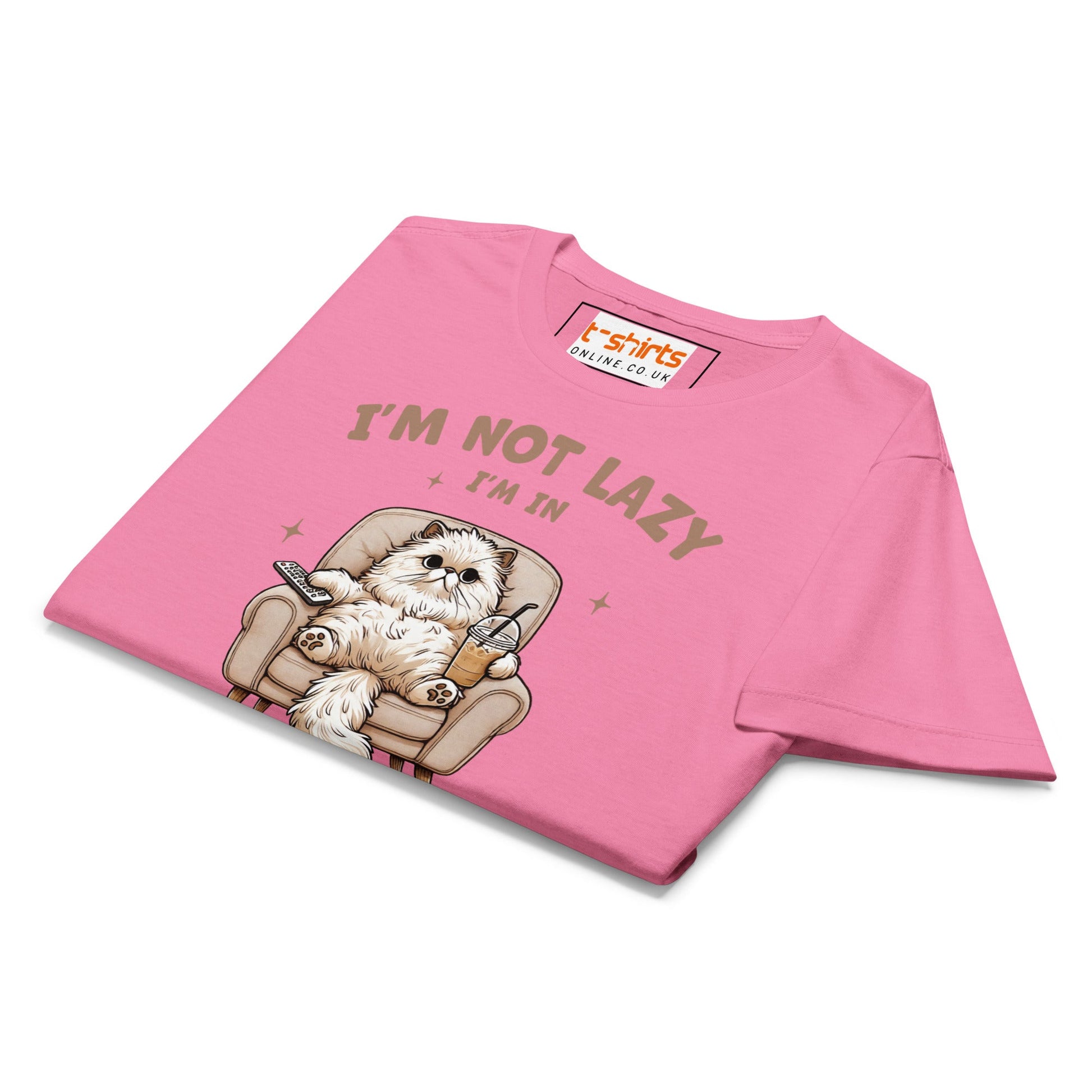 I'm Not Lazy T-Shirt | Women's Soft Semi - Fitted Tee - Black - T-Shirts Online