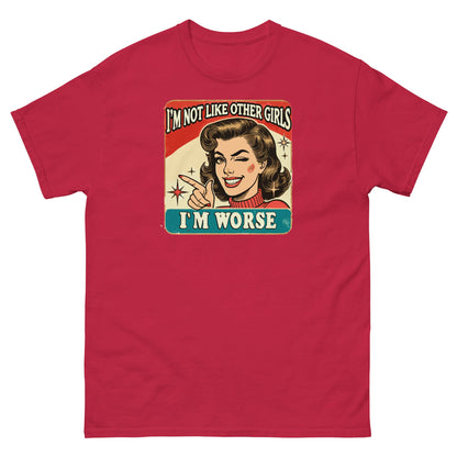 I'm Not Like Other Girls | Retro Women's T-Shirt - Cardinal - T-Shirts Online