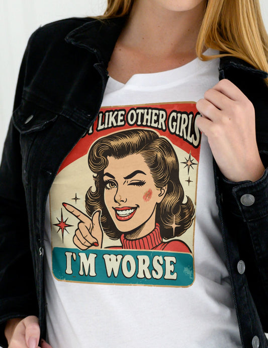 I'm Not Like Other Girls | Retro Women's T-Shirt - Black - T-Shirts Online