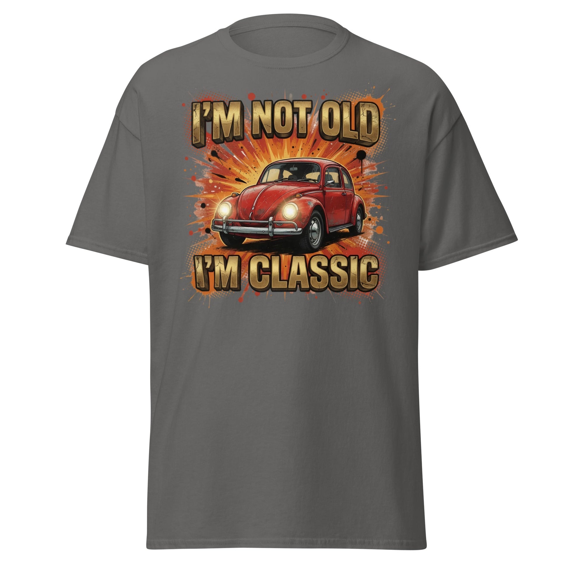 I'm Not Old I'm Classic Car T-Shirt - Charcoal - T-Shirts Online