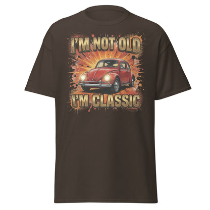 I'm Not Old I'm Classic Car T-Shirt - Dark Chocolate - T-Shirts Online
