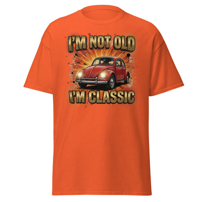 I'm Not Old I'm Classic Car T-Shirt - Orange - T-Shirts Online