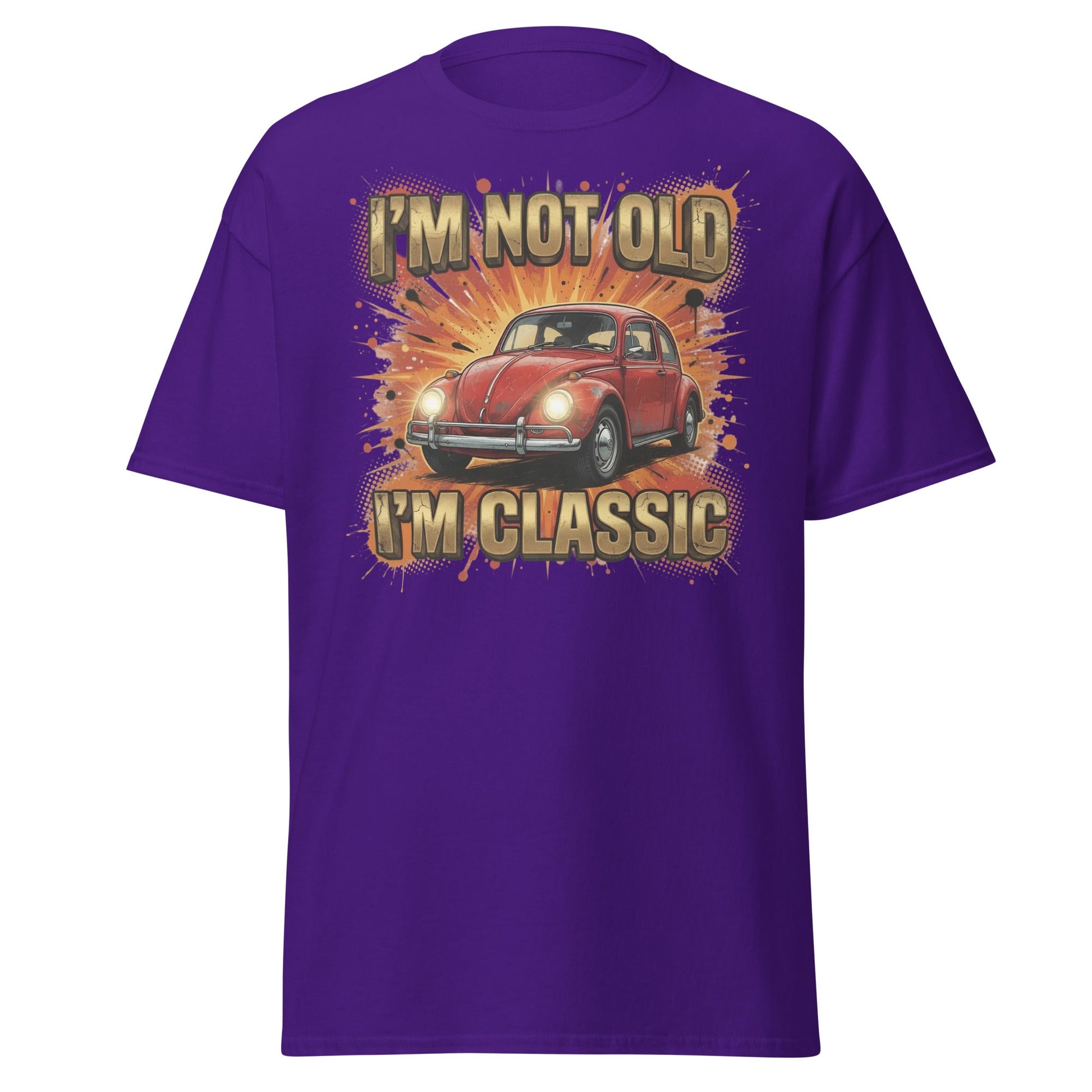 I'm Not Old I'm Classic Car T-Shirt - Purple - T-Shirts Online