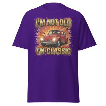 I'm Not Old I'm Classic Car T-Shirt - Purple - T-Shirts Online