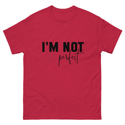 I'm Not Perfect | Unisex classic tee - Cardinal - T-Shirts Online