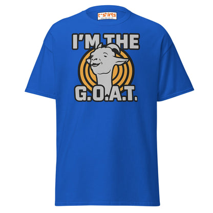 I’m the G.O.A.T. T-Shirt – Funny Graphic Goat Tee - Royal - T-Shirts Online