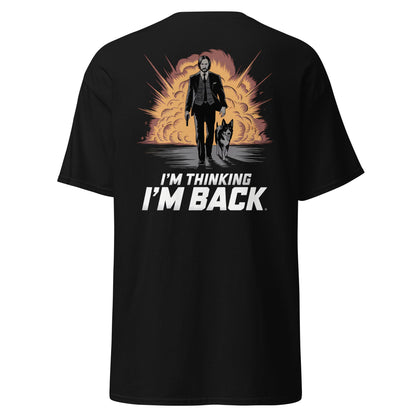 I'm Thinking I'm Back | Back Print - Black - T-Shirts Online