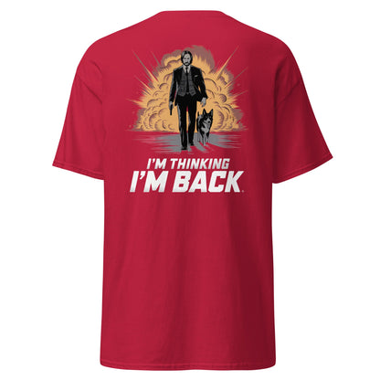 I'm Thinking I'm Back | Back Print - Cardinal - T-Shirts Online