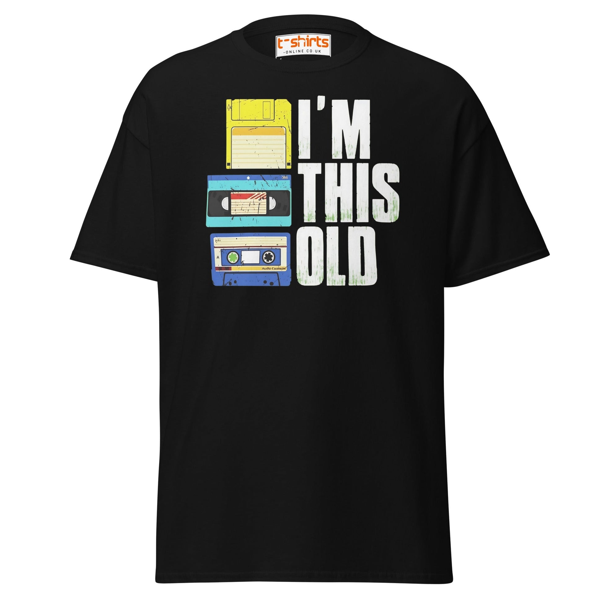 I’m This Old Retro Vintage T-Shirt - Black - T-Shirts Online