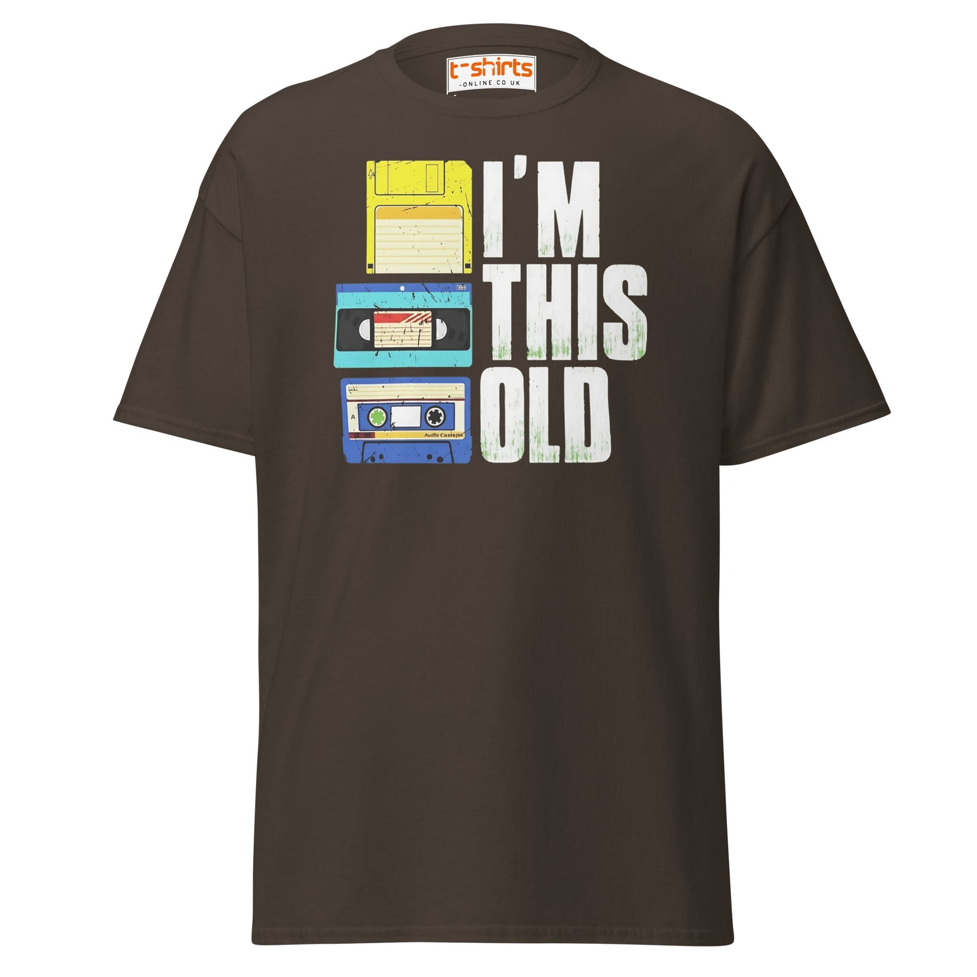 I’m This Old Retro Vintage T-Shirt - Dark Chocolate - T-Shirts Online